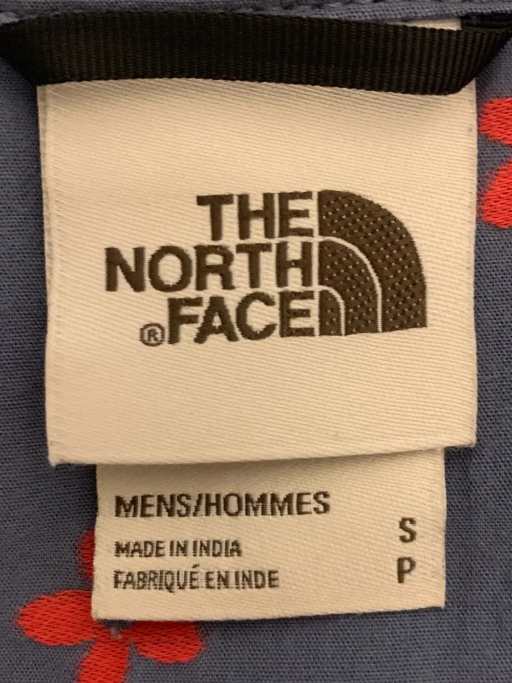 THE NORTH FACE SS Indigo Shirt w Red Flowers